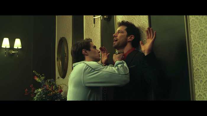 Gallery image against the wall